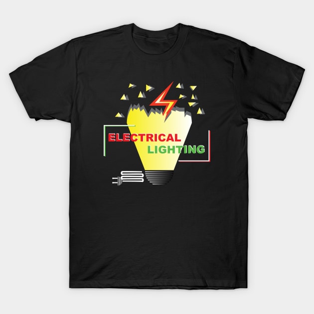 Electrical and lighting T-Shirt by Khenyot